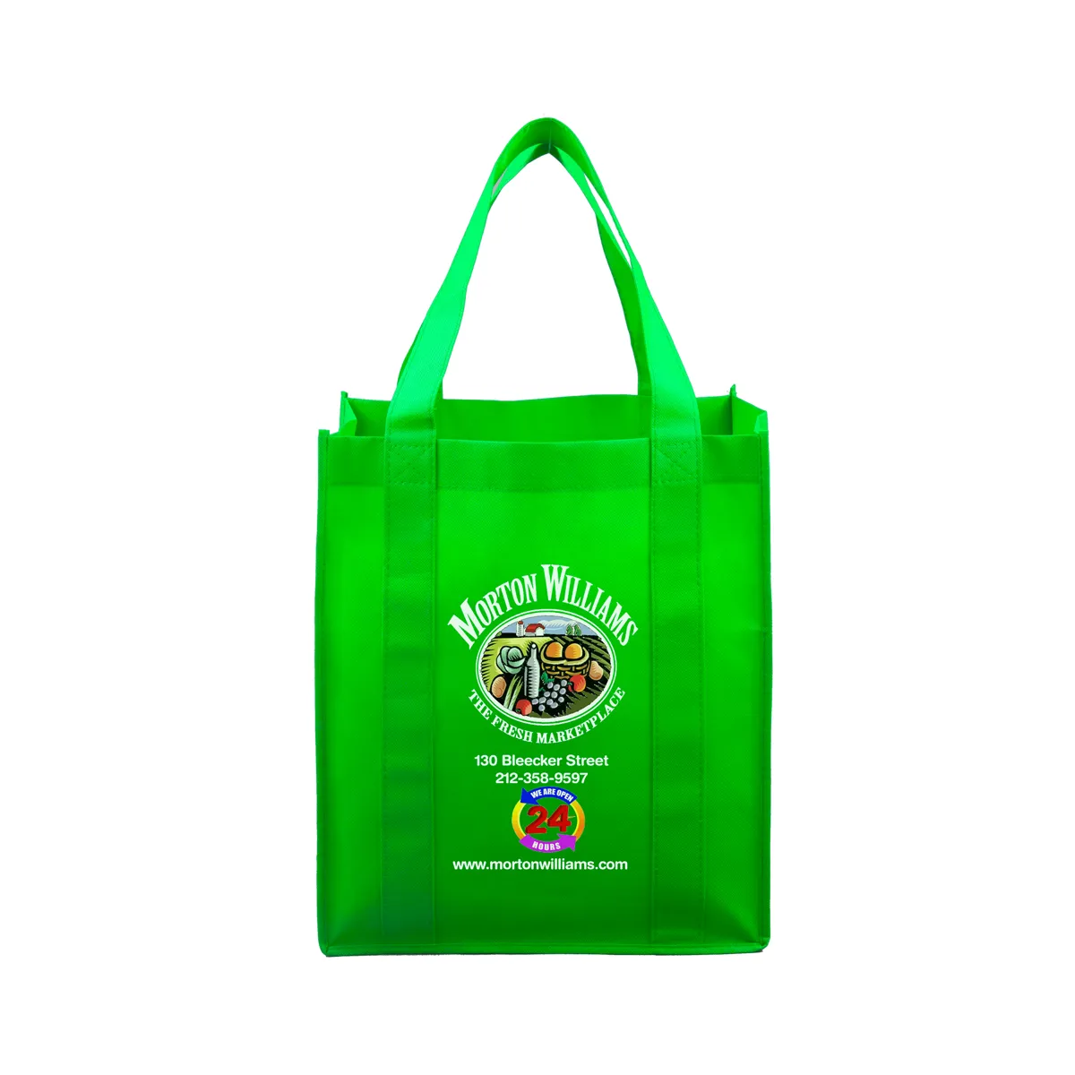 Super Mega Grocery Tote Bag Reinforced Bottom - 13 x 15 in - product view 9