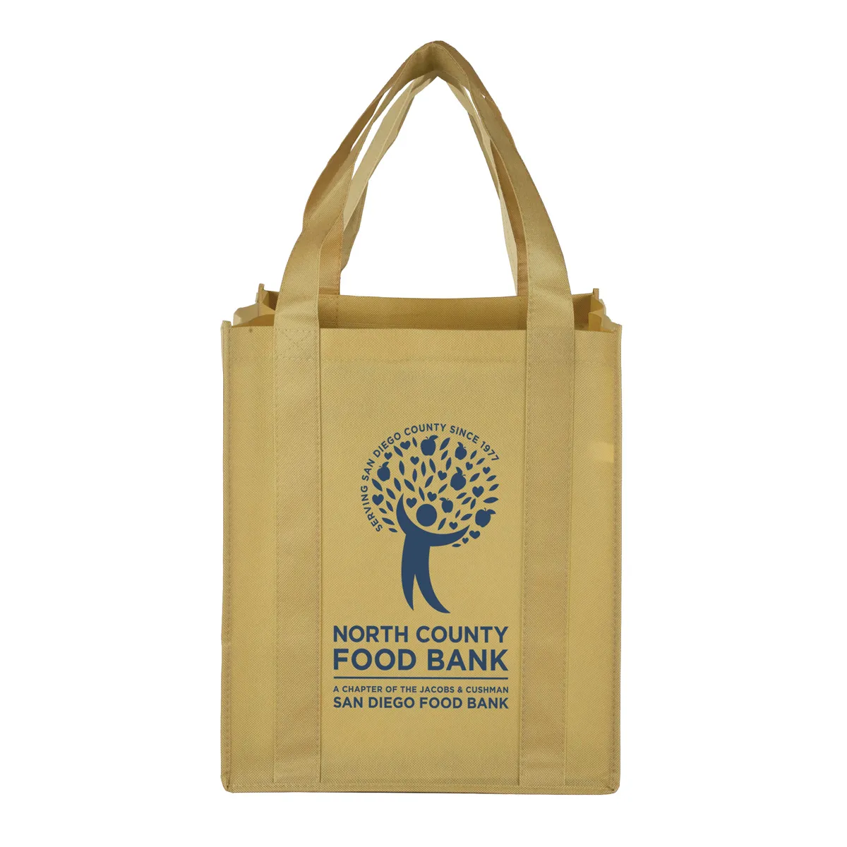 Super Mega Grocery Tote Bag Reinforced Bottom - 13 x 15 in - product view 16