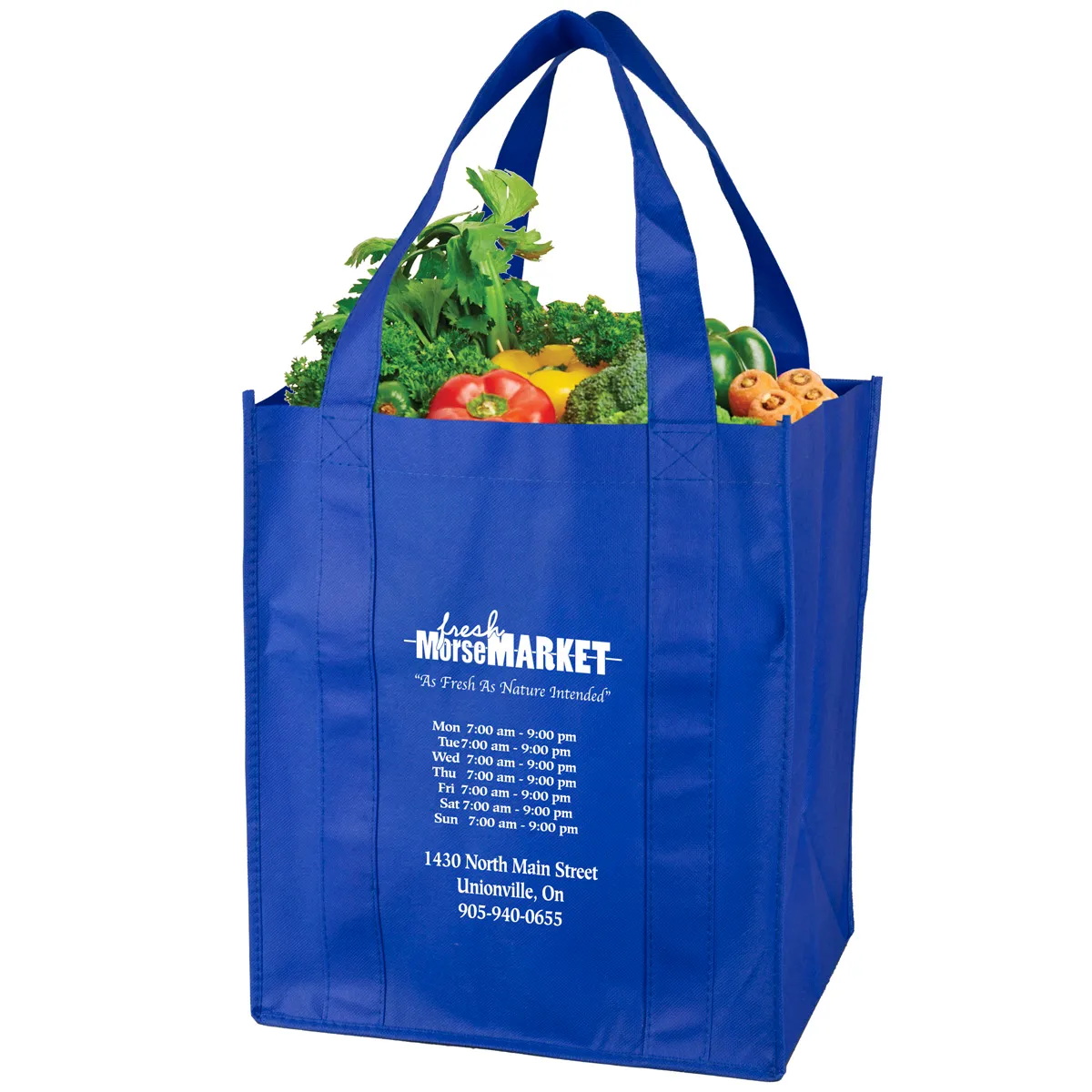 Super Mega Grocery Tote Bag Reinforced Bottom - 13 x 15 in - product view 20