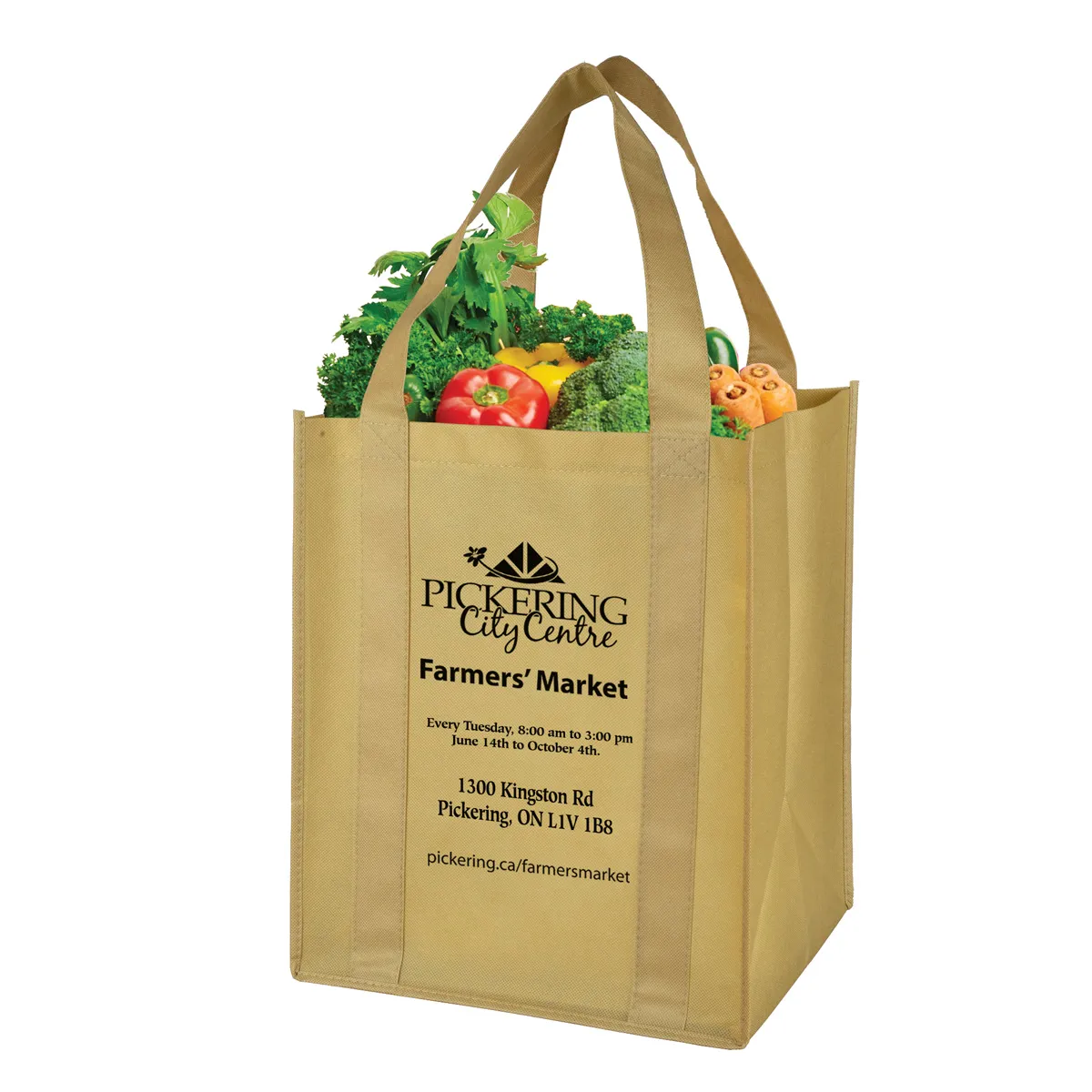 Super Mega Grocery Tote Bag Reinforced Bottom - 13 x 15 in - product view 27