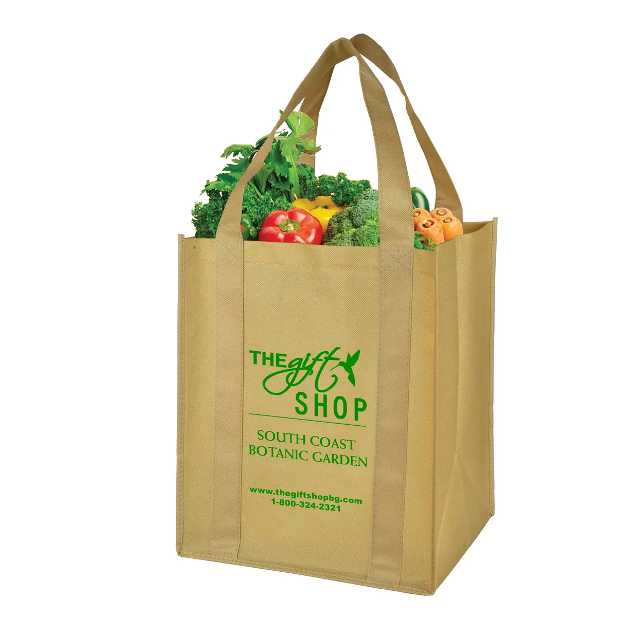 Super Mega Grocery Tote Bag Reinforced Bottom - 13 x 15 in - product view 28