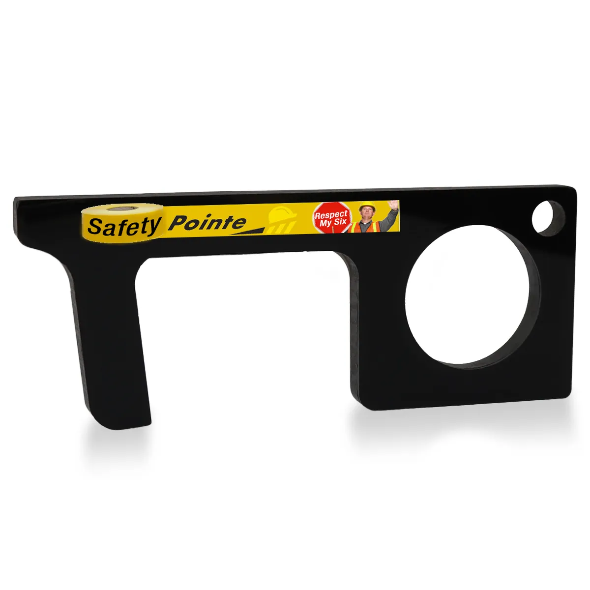 Touchless Sanitary Key Black Acrylic Door Opener - 4 x 1.5 in - product view 5