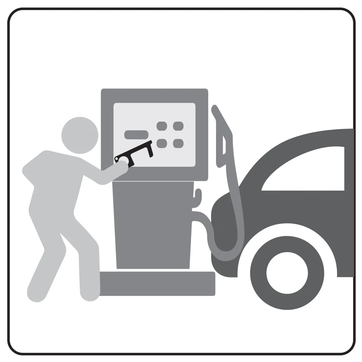 Touchless Sanitary Key Black Acrylic Door Opener - 4 x 1.5 in - product view 12