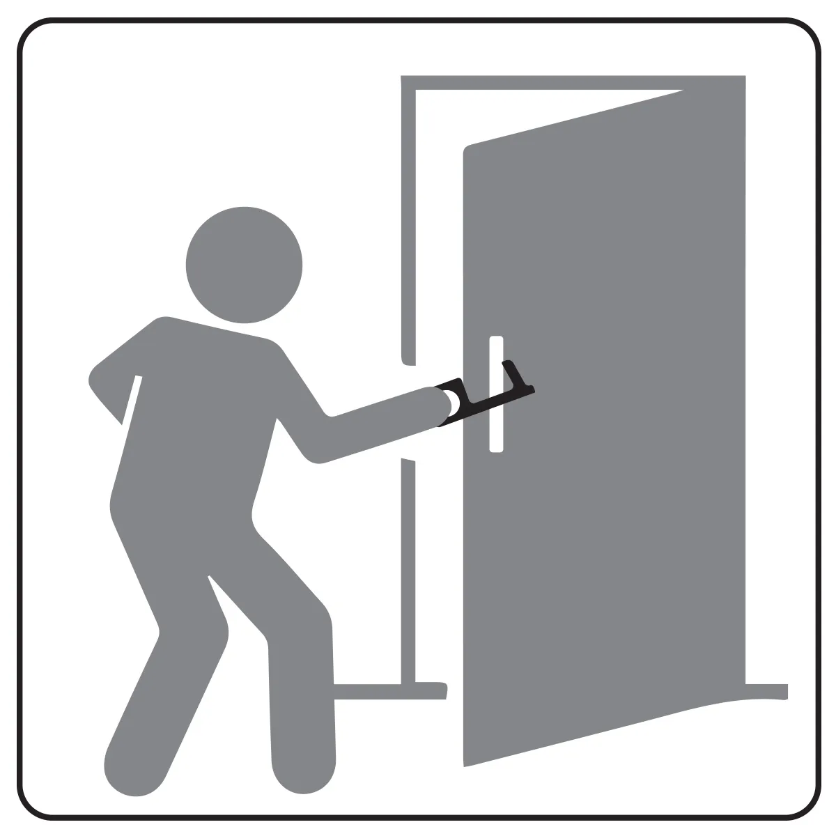 Touchless Sanitary Key Black Acrylic Door Opener - 4 x 1.5 in - product view 13