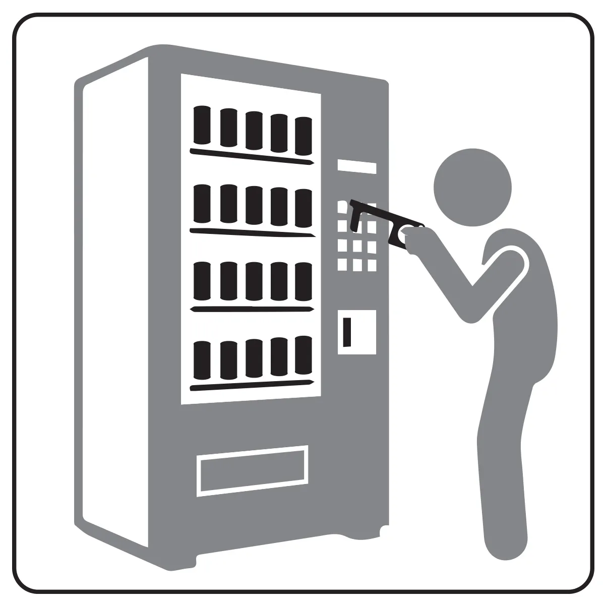 Touchless Sanitary Key Black Acrylic Door Opener - 4 x 1.5 in - product view 15