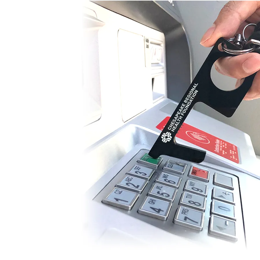 Touchless Sanitary Key Black Acrylic Door Opener - 4 x 1.5 in - product view 17