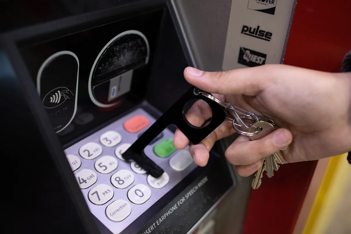 Touchless Sanitary Key Black Acrylic Door Opener - 4 x 1.5 in - product view 29