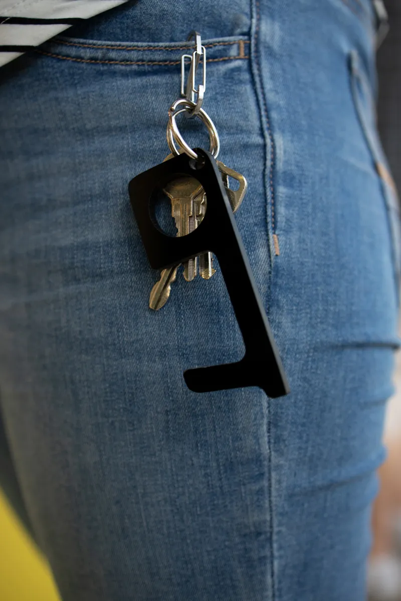 Touchless Sanitary Key Black Acrylic Door Opener - 4 x 1.5 in - product view 32