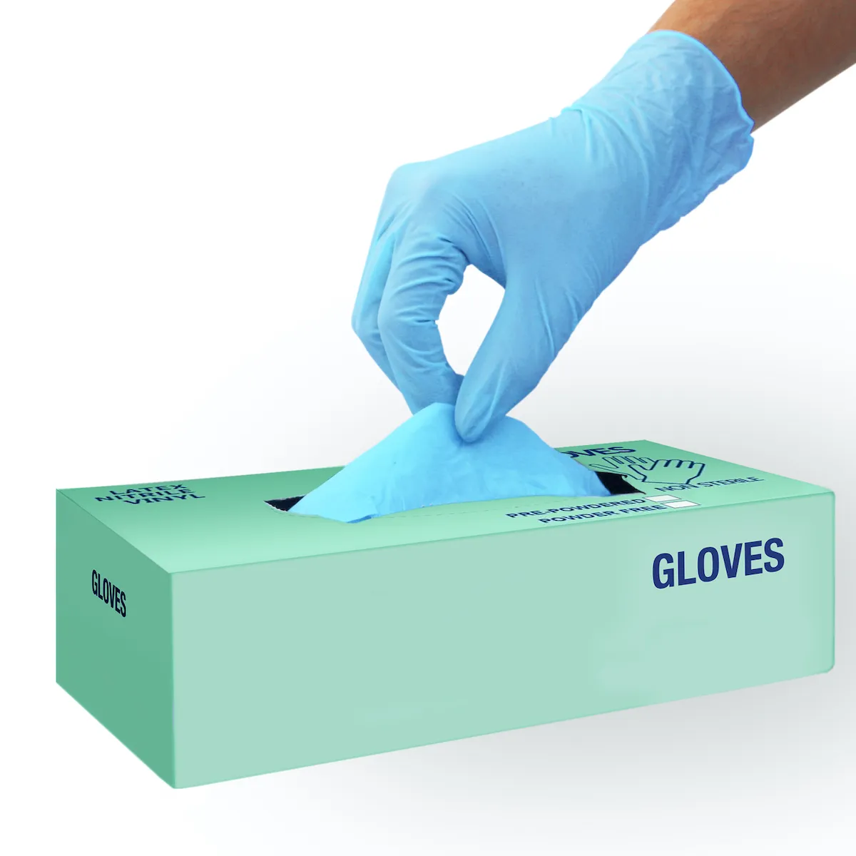 Nitrile Gloves Large Size Latex Free Disposable (100 Pack)