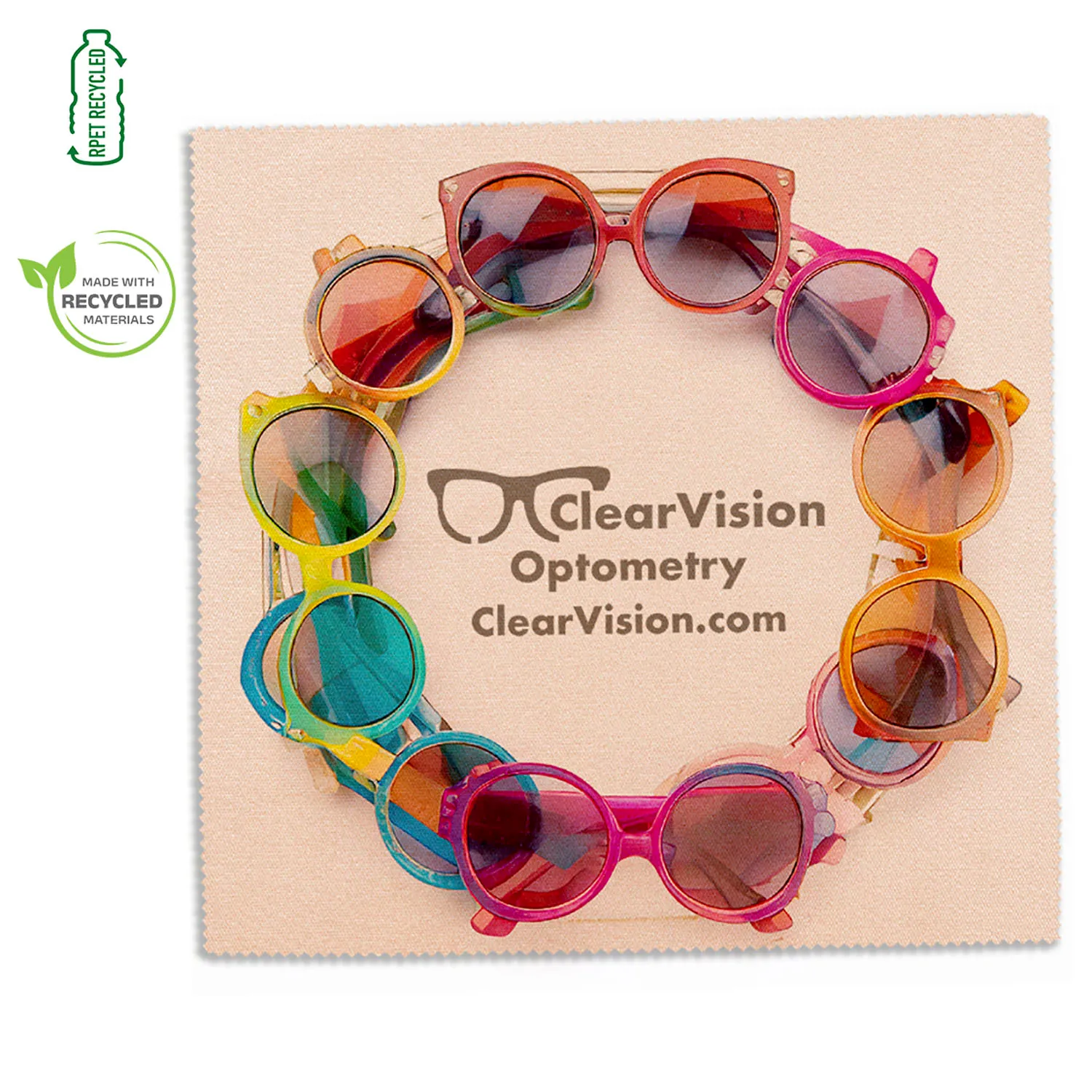 Microfiber Cleaning Cloth Recycled RPET Sublimation - 10 x 10 in