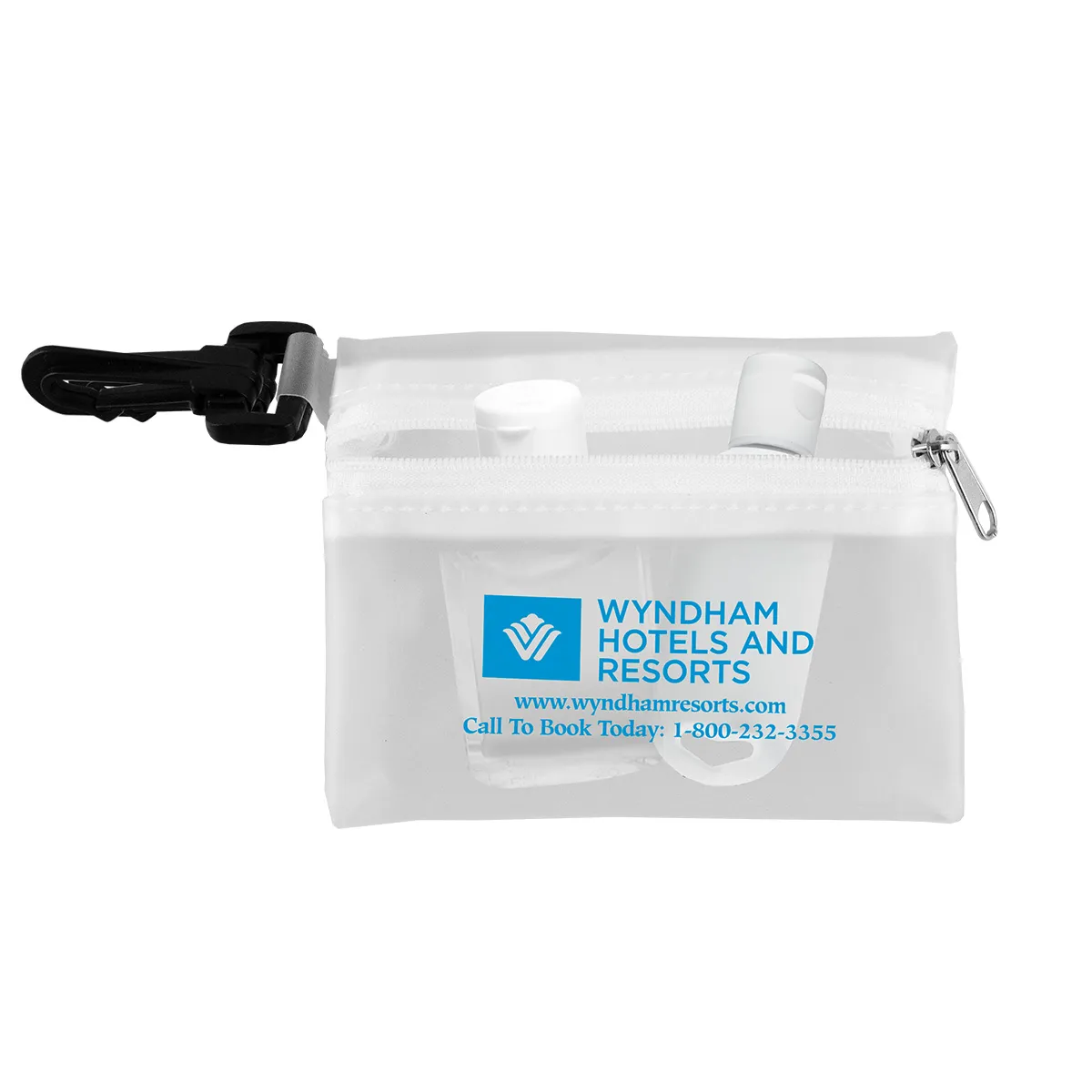 Translucent Storage Pouch Zipper Acrylic Hook - 4.9 x 3.5 in - product view 6