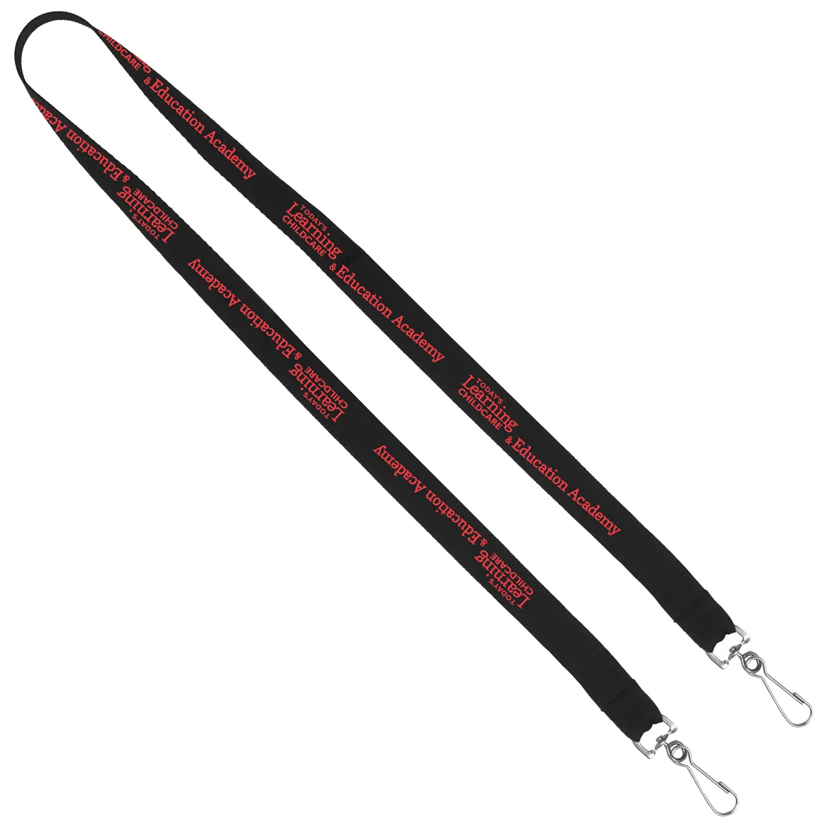 Custom Lanyards Dual Attachment Polyester Silkscreen - 18 x 0.75 in - product view 27