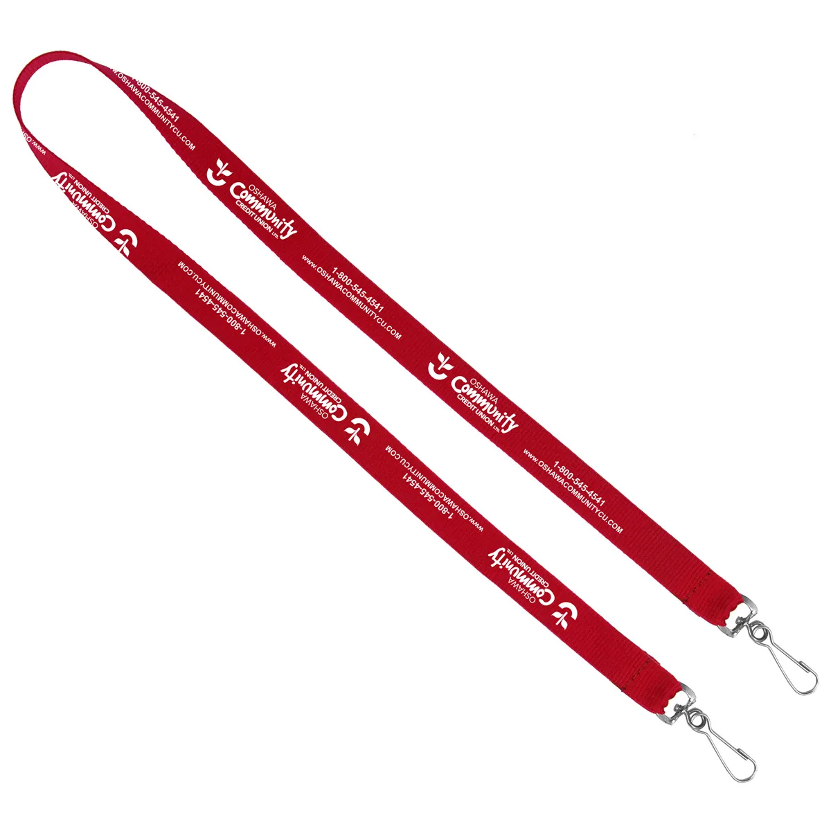 Custom Lanyards Dual Attachment Polyester Silkscreen - 18 x 0.75 in - product view 37
