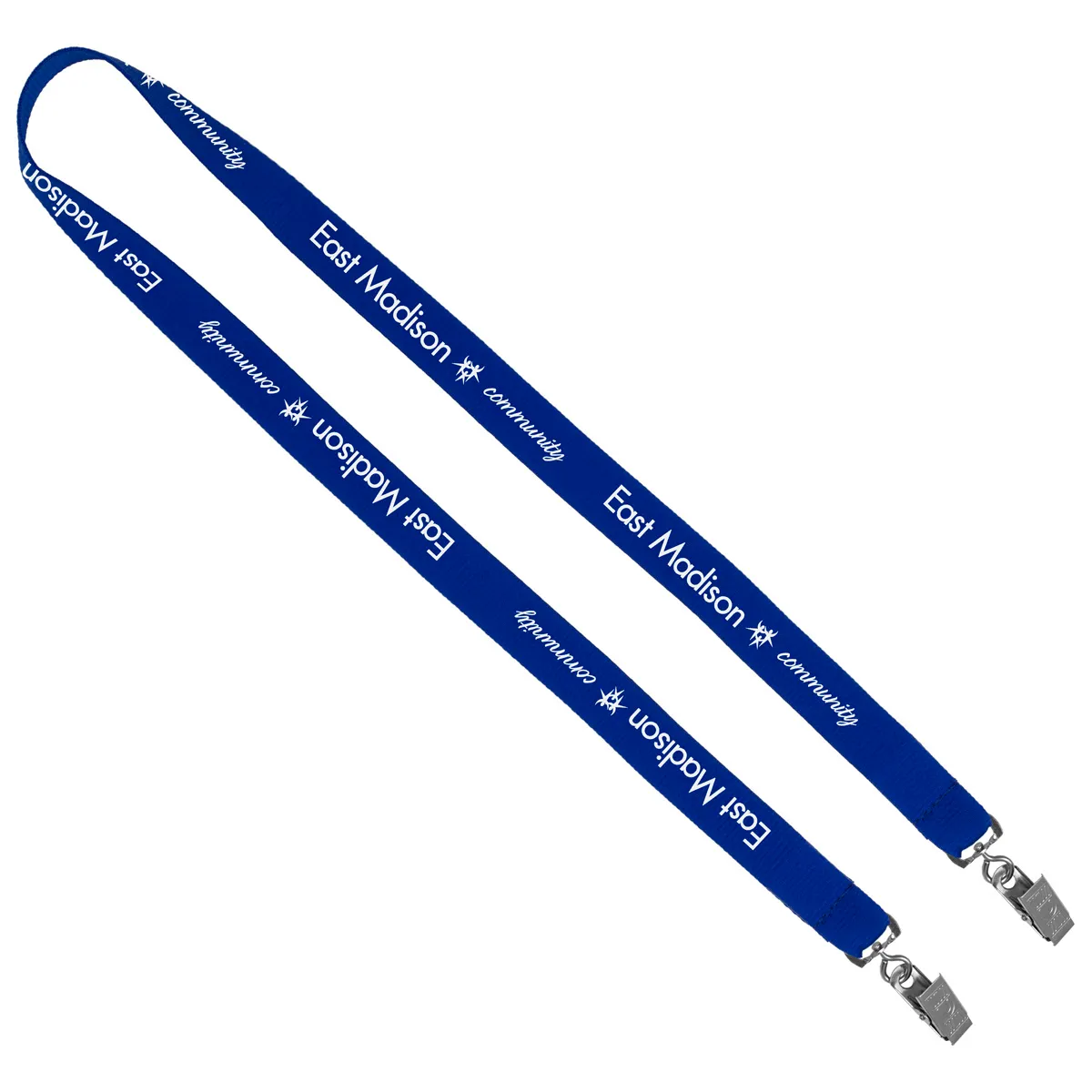 Custom Lanyards Dual Attachment Polyester Silkscreen - 18 x 0.75 in - product view 38