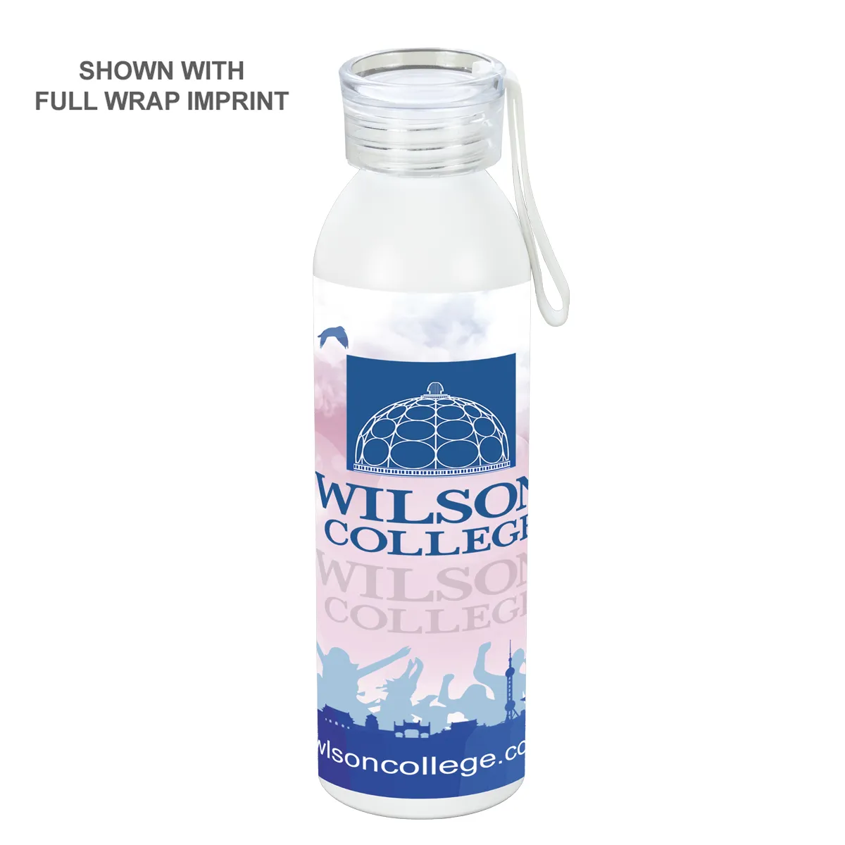 Water Bottles Recycled Aluminum Carry Strap Lid - 22 oz - product view 4