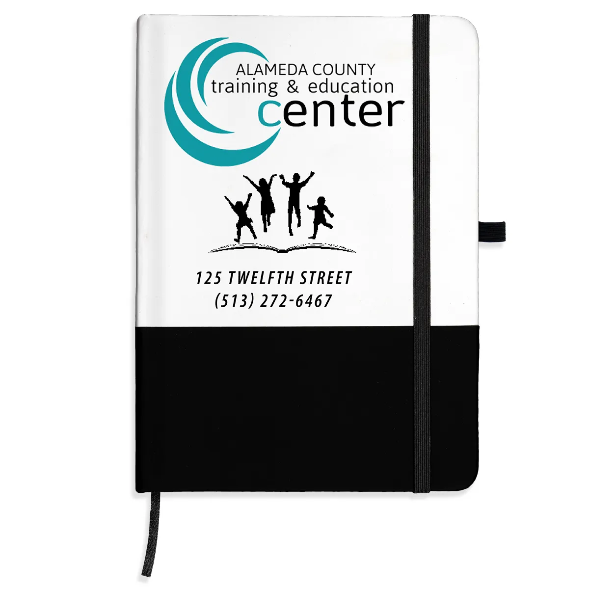 Notebook with Pen Loop PVC Cover Lined Pages - 5 x 7 in - product view 3