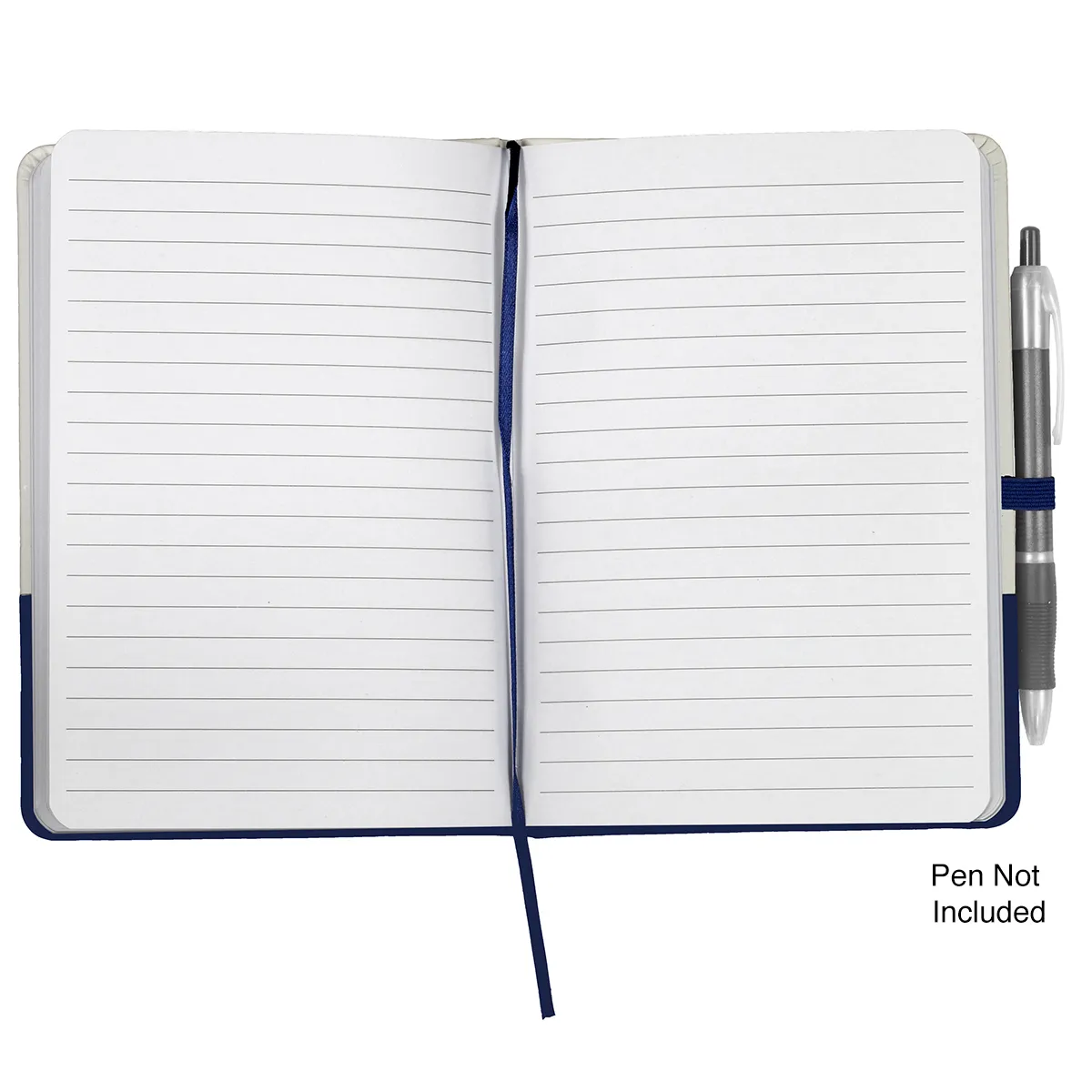 Notebook with Pen Loop PVC Cover Lined Pages - 5 x 7 in - product view 9