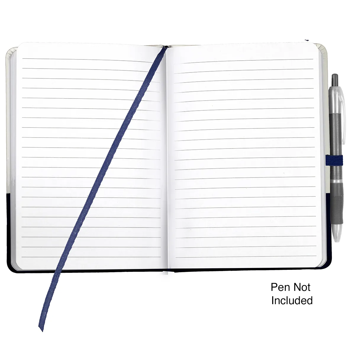 Notebook with Pen Loop PVC Cover Lined Pages - 5 x 7 in - product view 10