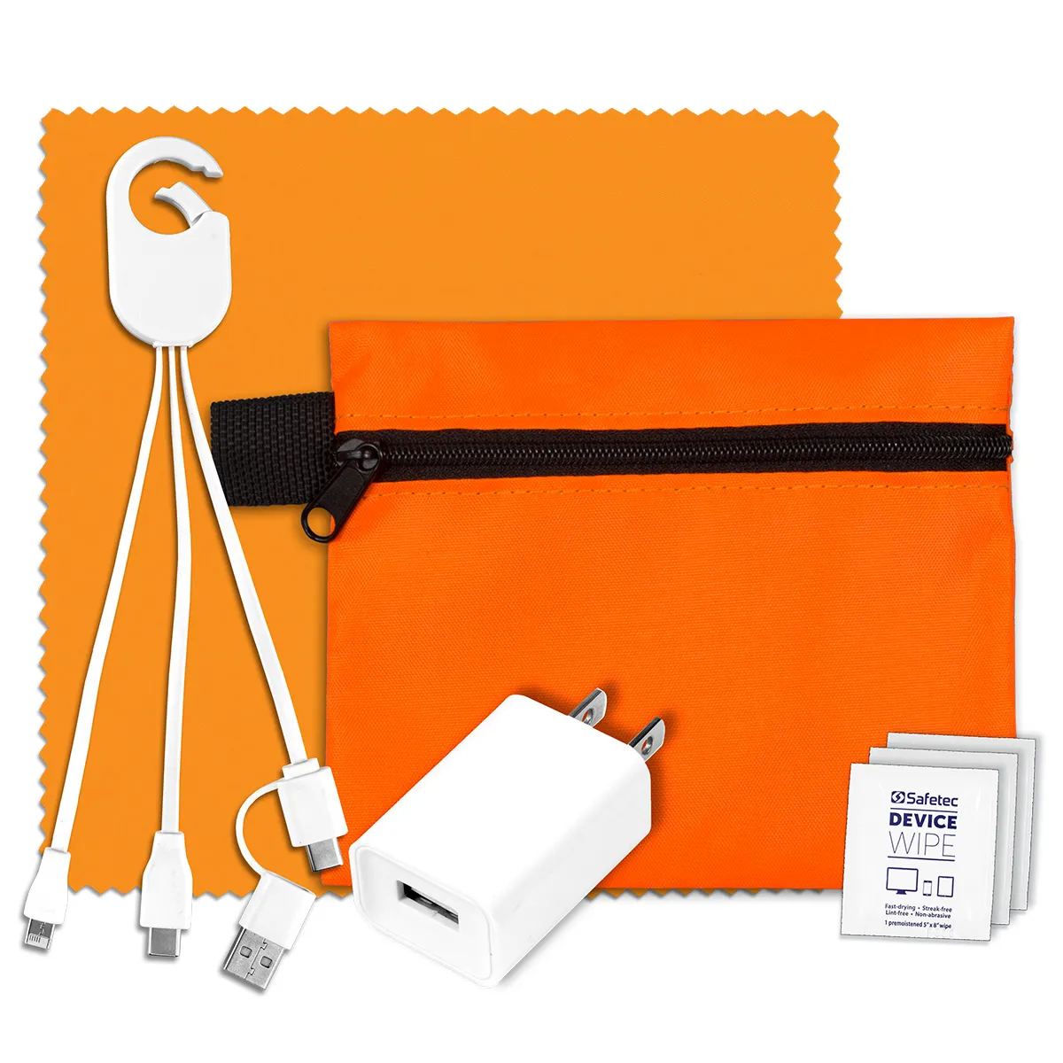 Tech Travel Kit USB Charger Cables Microfiber - 5 x 4.3 in - product view 21