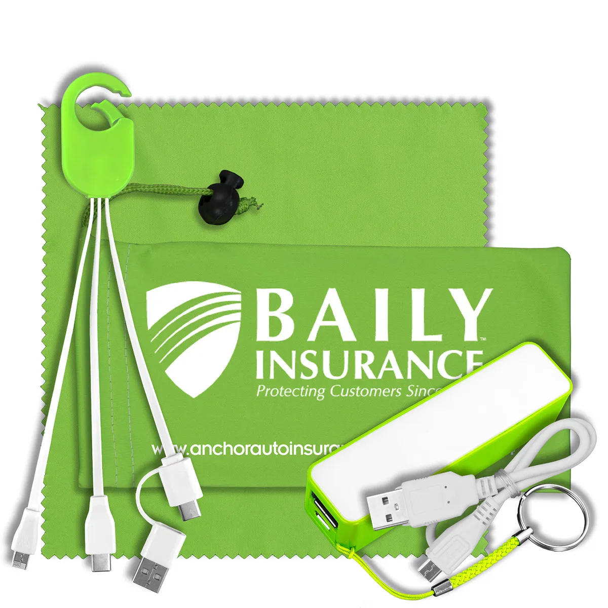 Mobile Tech Power Bank Kit Charging Cables - 3.5 x 7 in - product view 9