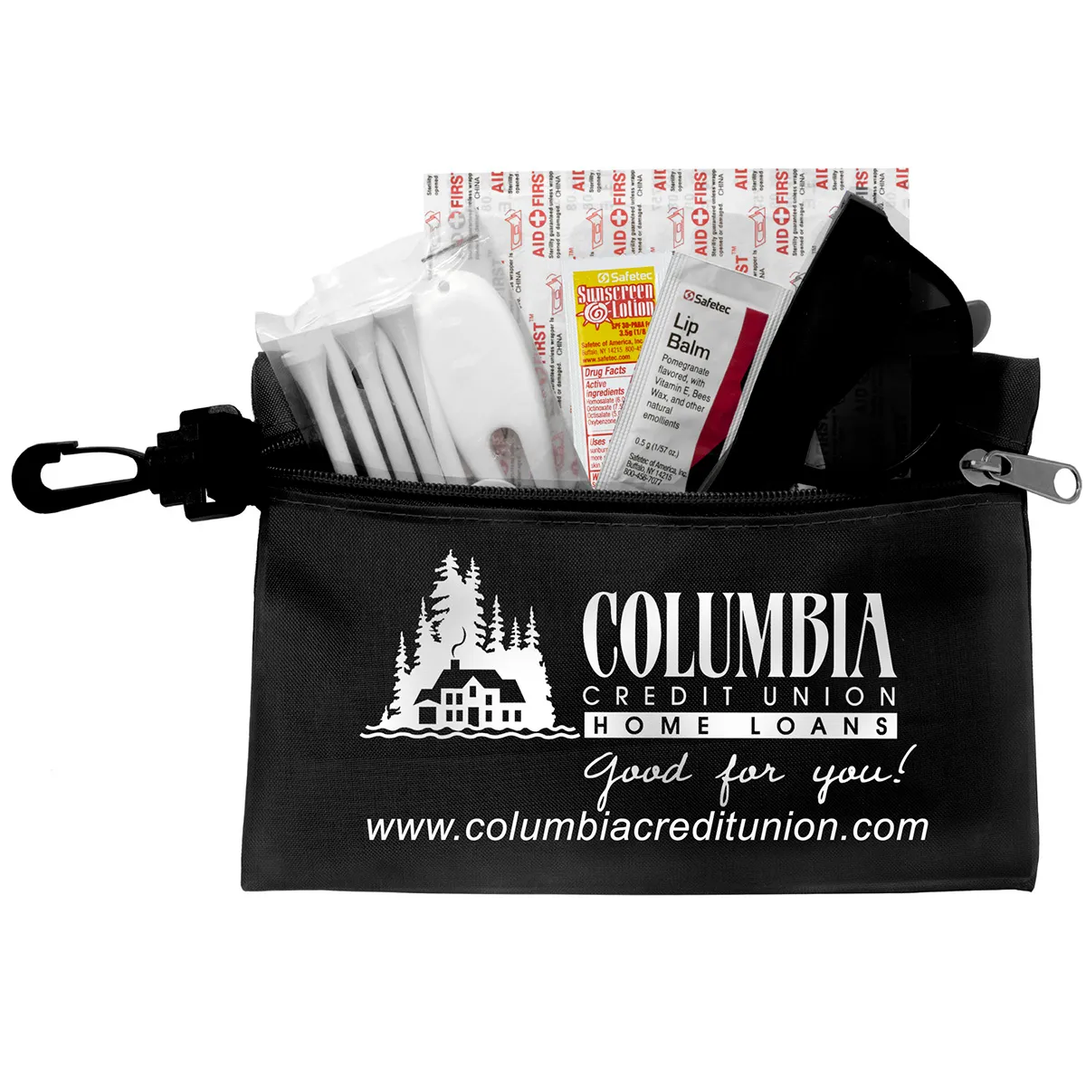 Golf Kit 15 Piece Zippered Pack Carabiner - 7.5 x 5 in - product view 5