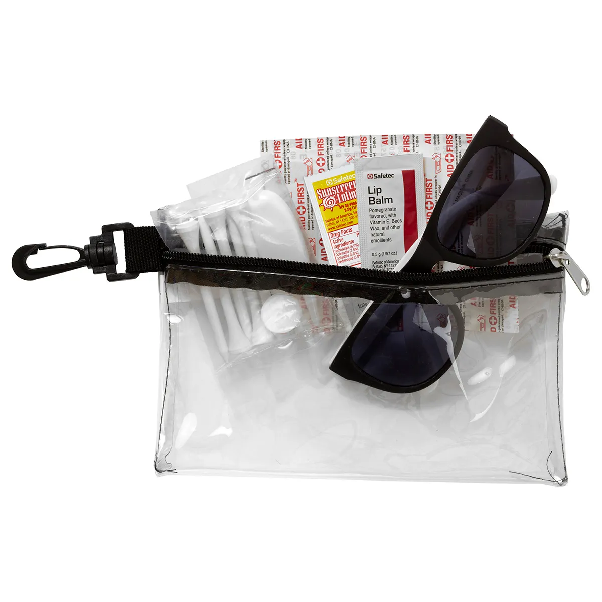 Golf Kit 15 Piece Zippered Pack Carabiner - 7.5 x 5 in - product view 14