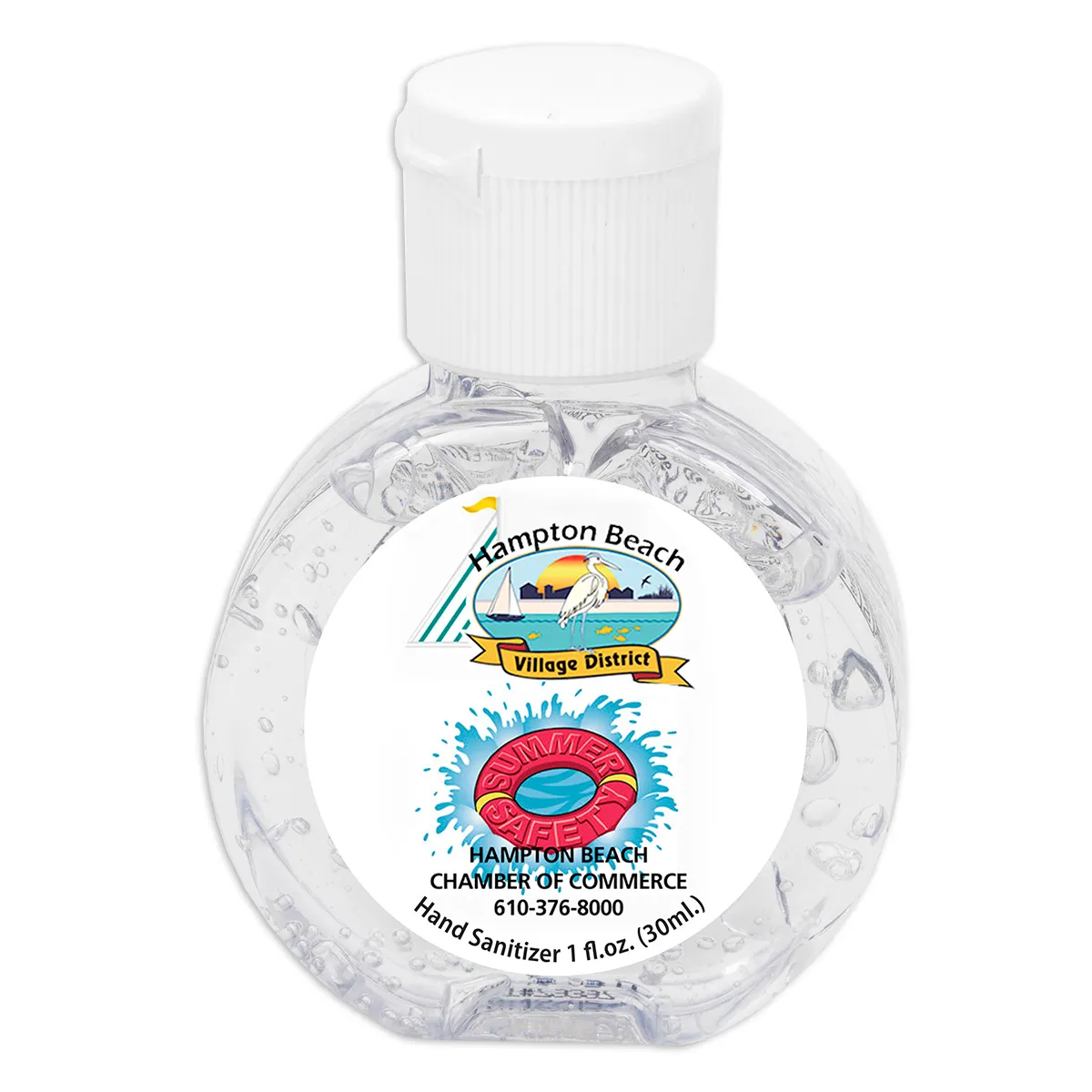 Hand Sanitizer 1 oz Round Flip Top Citrus Scent - 1.5 x 2.6 in - product view 4