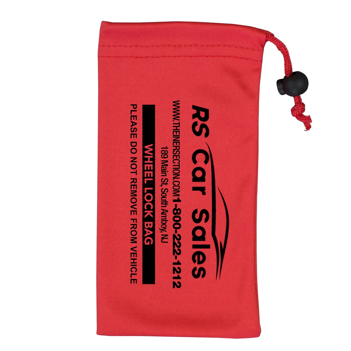 Microfiber Phone Pouch Drawstring Spot Color - 4 x 7.5 in - product view 2