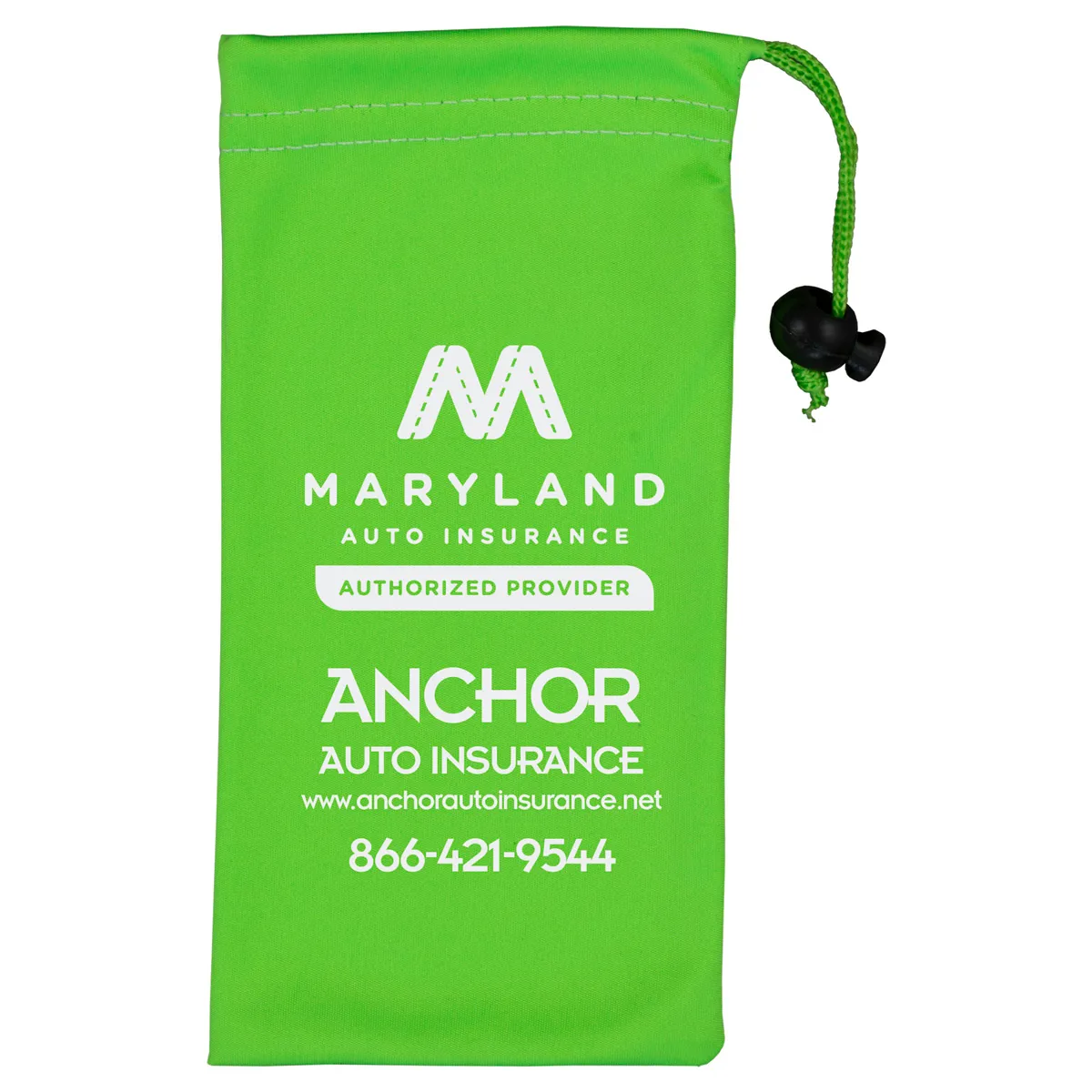 Microfiber Phone Pouch Drawstring Spot Color - 4 x 7.5 in - product view 6