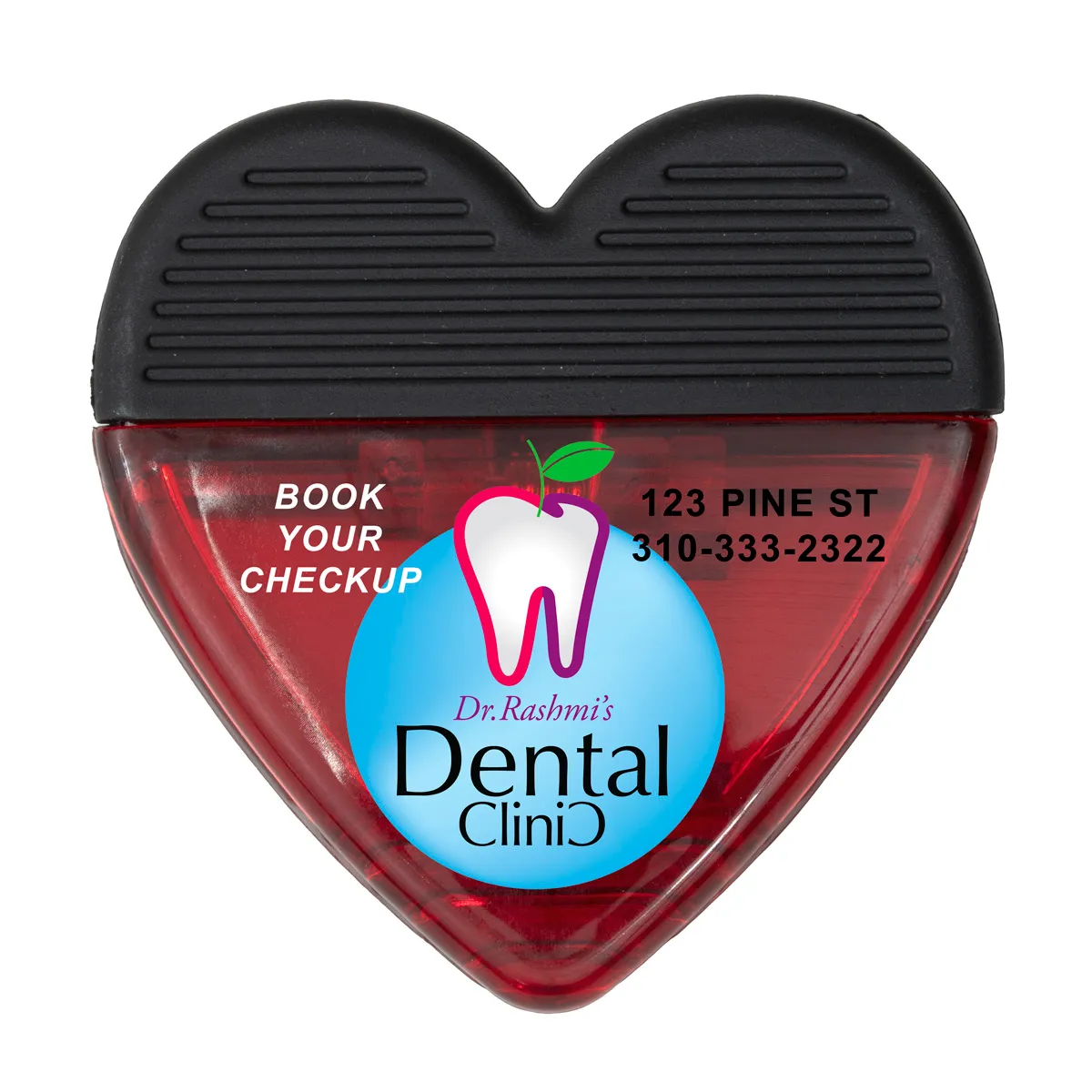 Heart Shaped Magnetic Clip Polypropylene Strong Hold - 2.75 in - product view 11