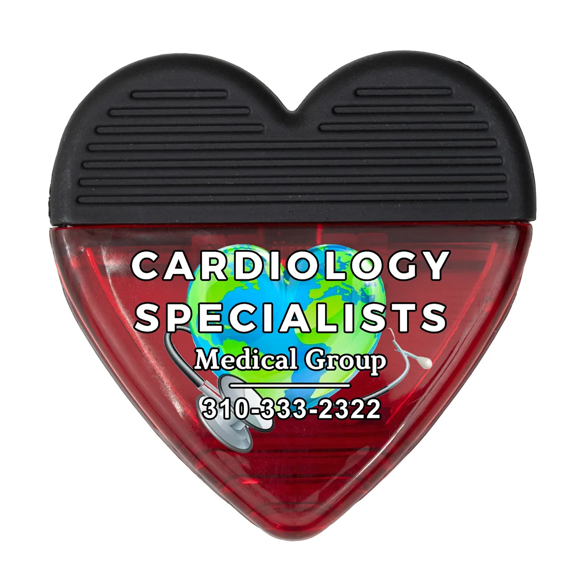 Heart Shaped Magnetic Clip Polypropylene Strong Hold - 2.75 in - product view 13
