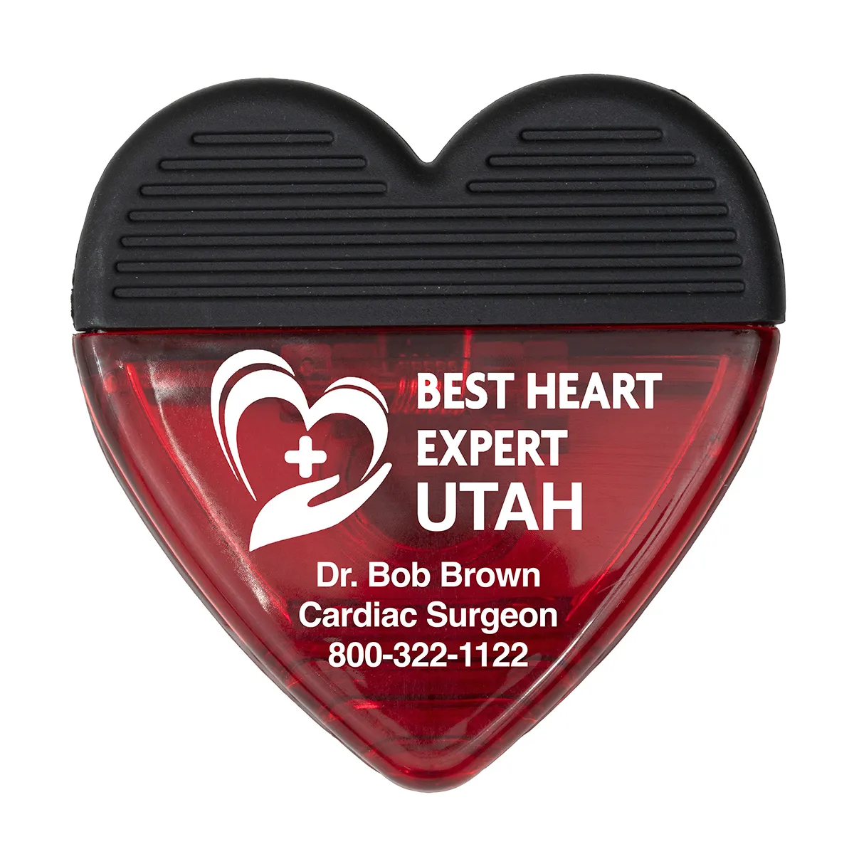 Heart Shaped Magnetic Clip Polypropylene Strong Hold - 2.75 in - product view 16