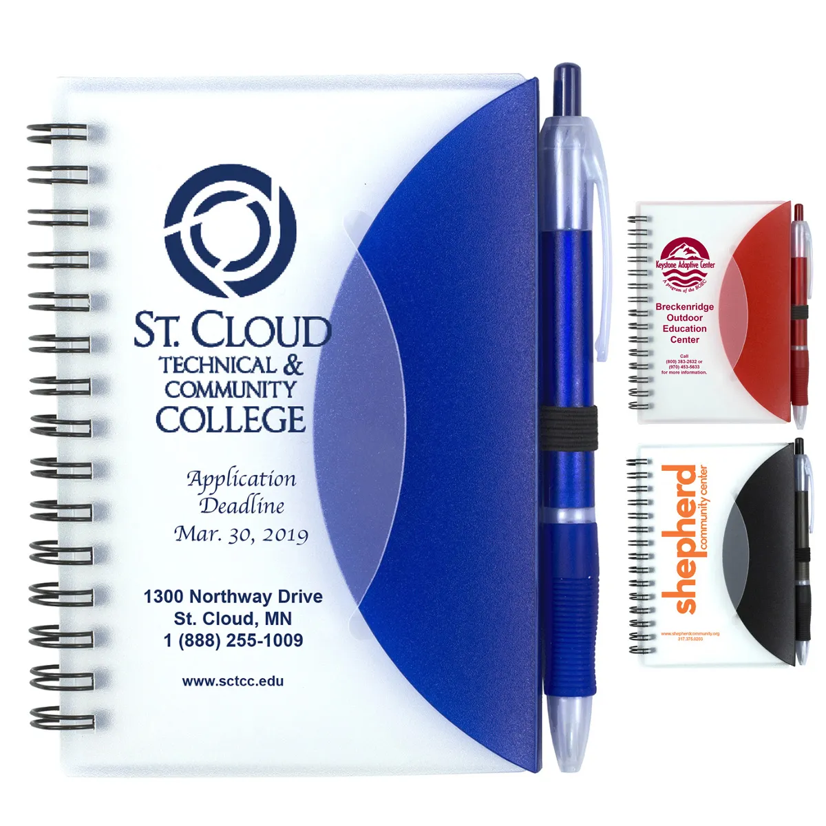 Spiral Notebook with Matching Pen Polypropylene - 3.75 x 5.5 in