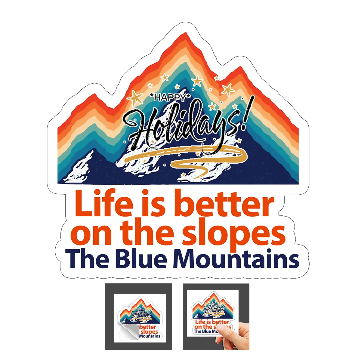 Custom Stickers Kiss-Cut Individual Vinyl 6 Mil - 4.1-9 sq in