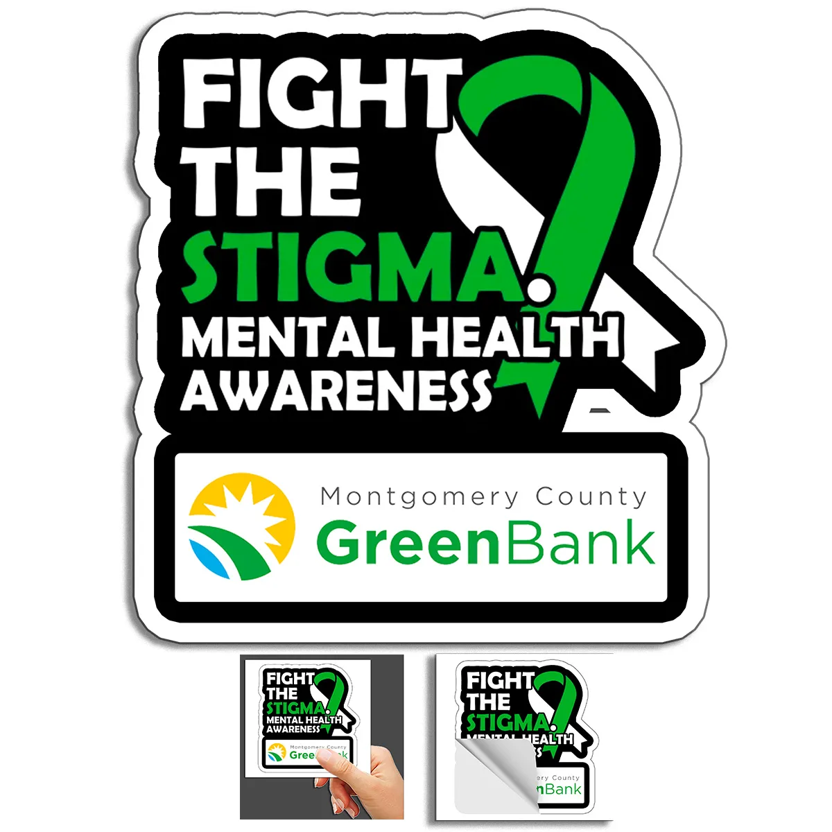 Custom Stickers Kiss-Cut Individual Large Vinyl - 16.1-25 sq in