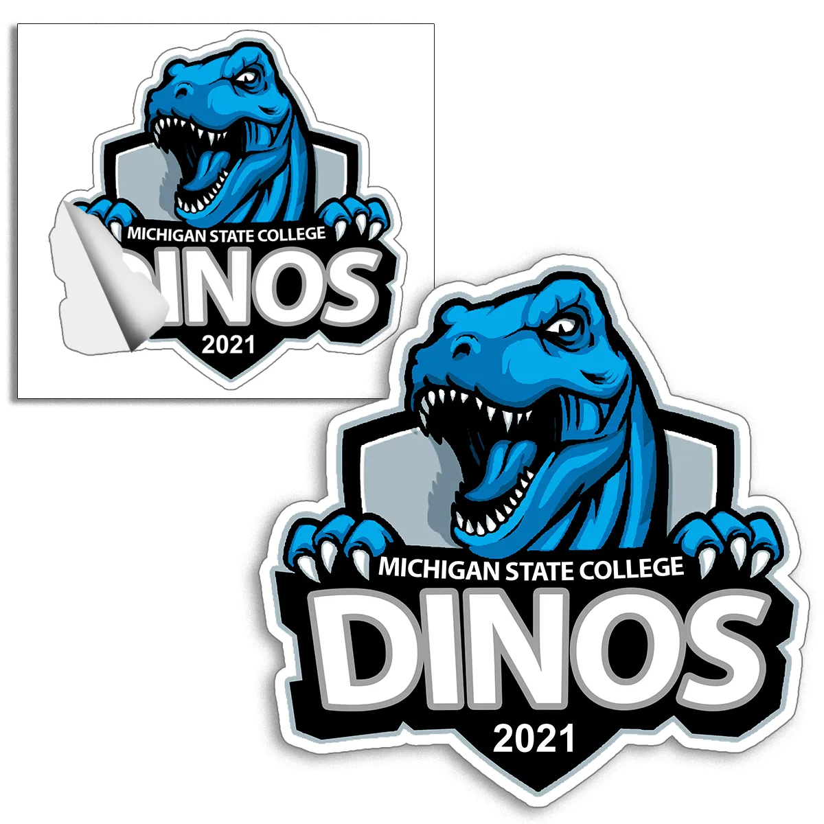 Custom Stickers Kiss-Cut Individual XL Vinyl 6 Mil - 25.1-36 sq in