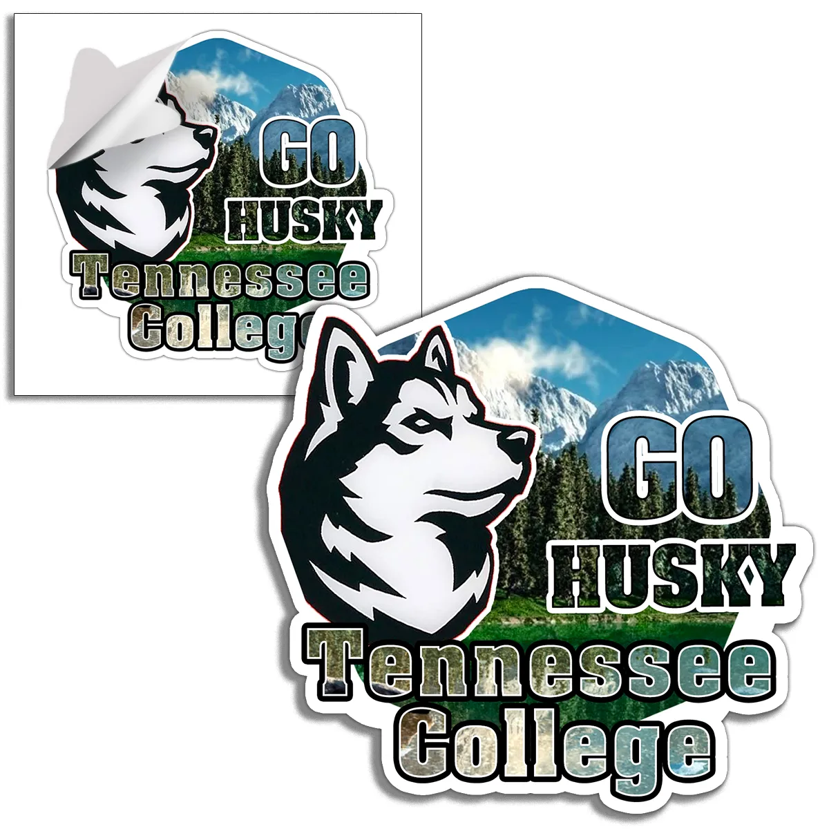 Custom Stickers Kiss-Cut Individual Medium Vinyl - 9.1-16 sq in