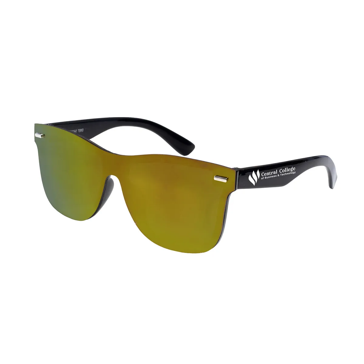 Rimless Reflective Sunglasses Single Lens UV Protection - product view 3
