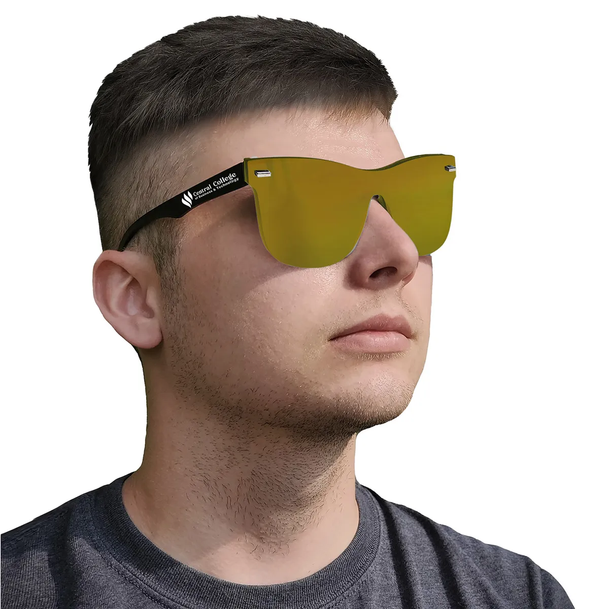 Rimless Reflective Sunglasses Single Lens UV Protection - product view 11