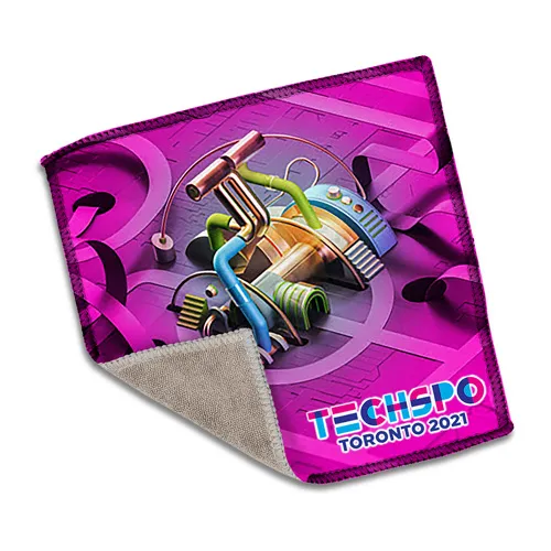 Microfiber Cleaning Cloth Double-Sided Terry - 6 x 6 in