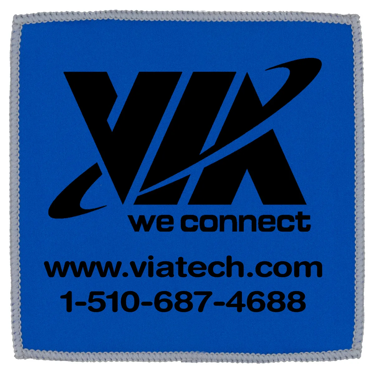 Microfiber Cleaning Cloth Double-Sided Spot Color - 6 x 6 in - product view 2