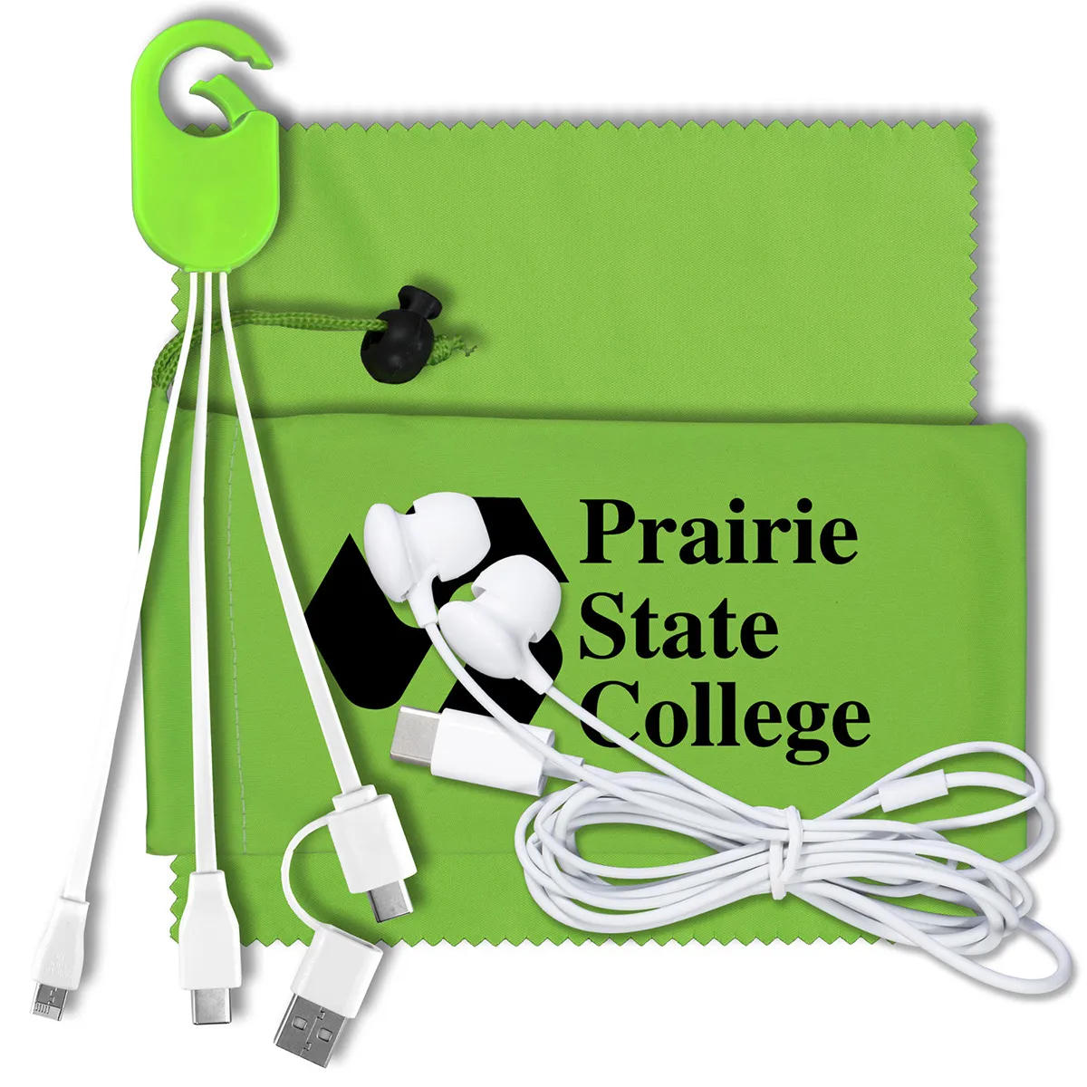 Mobile Tech Charging Kit Microfiber Cinch Pack - 5 x 4.25 in - product view 9