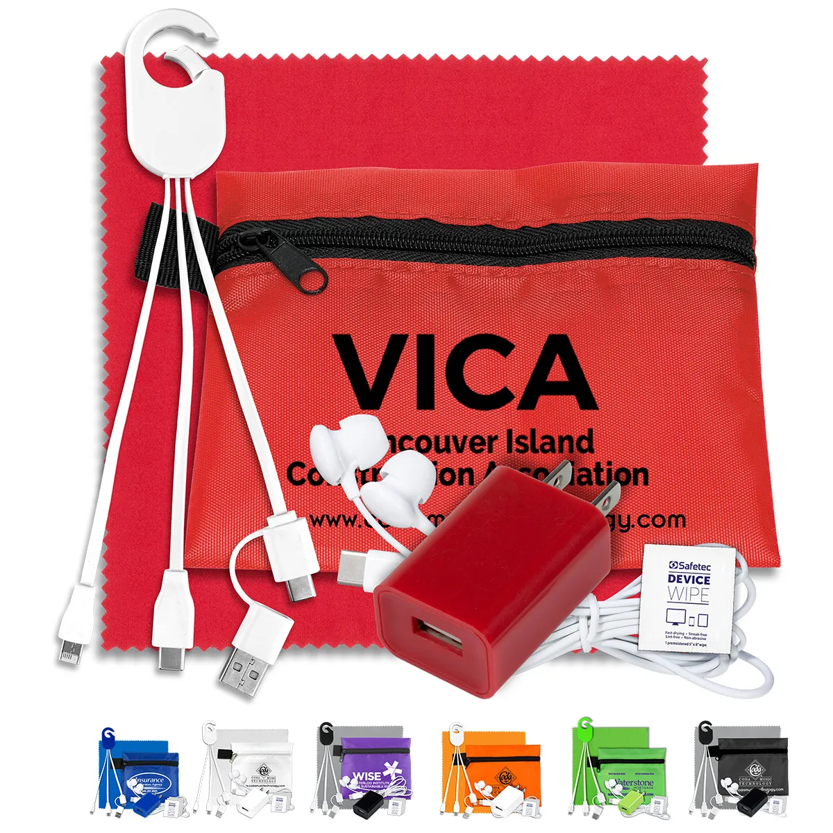 Mobile Tech Charging Kit Plus Zipper Pack - 5 x 4.25 in