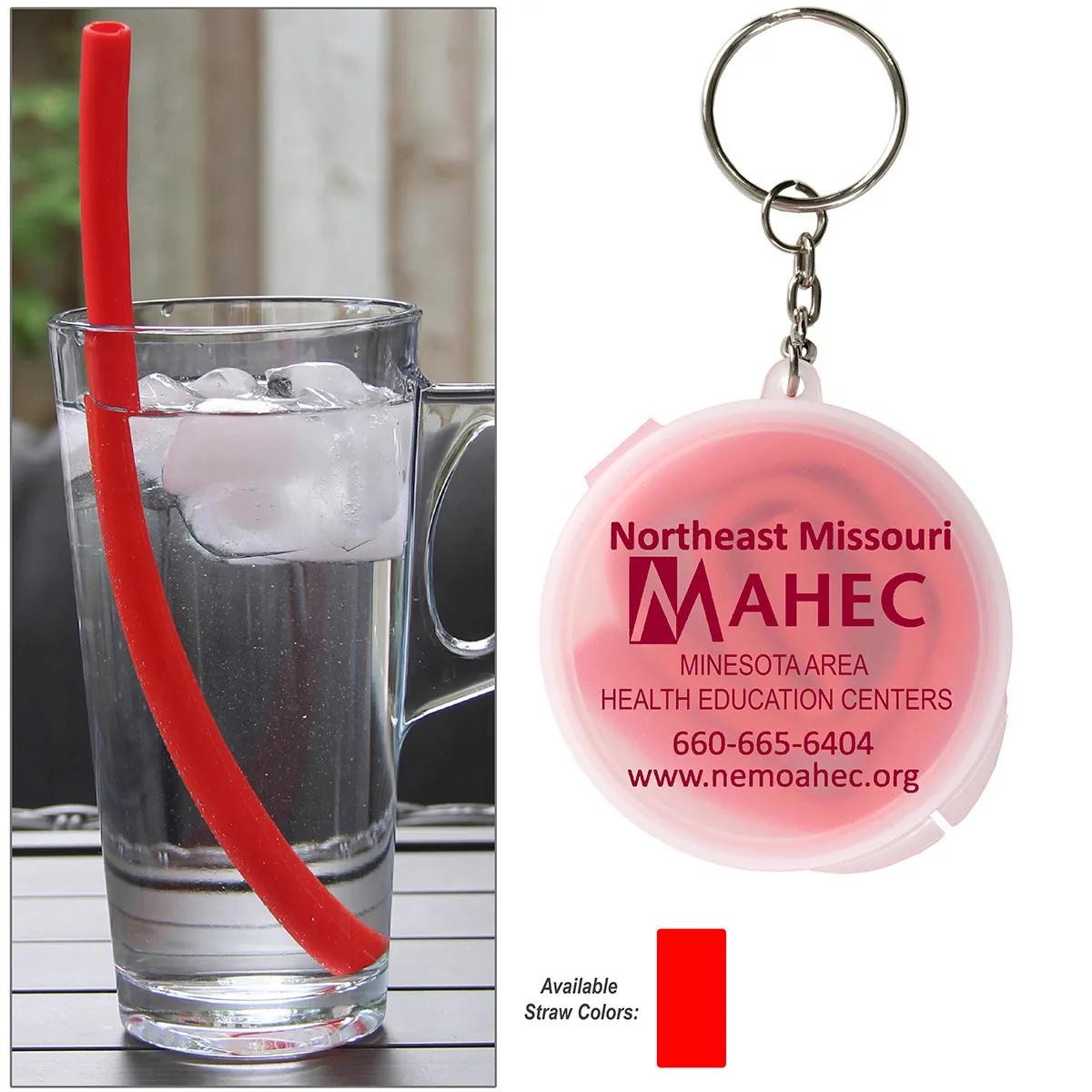 Silicone Straw Reusable Flexible Wide Mouth - 10 in Long