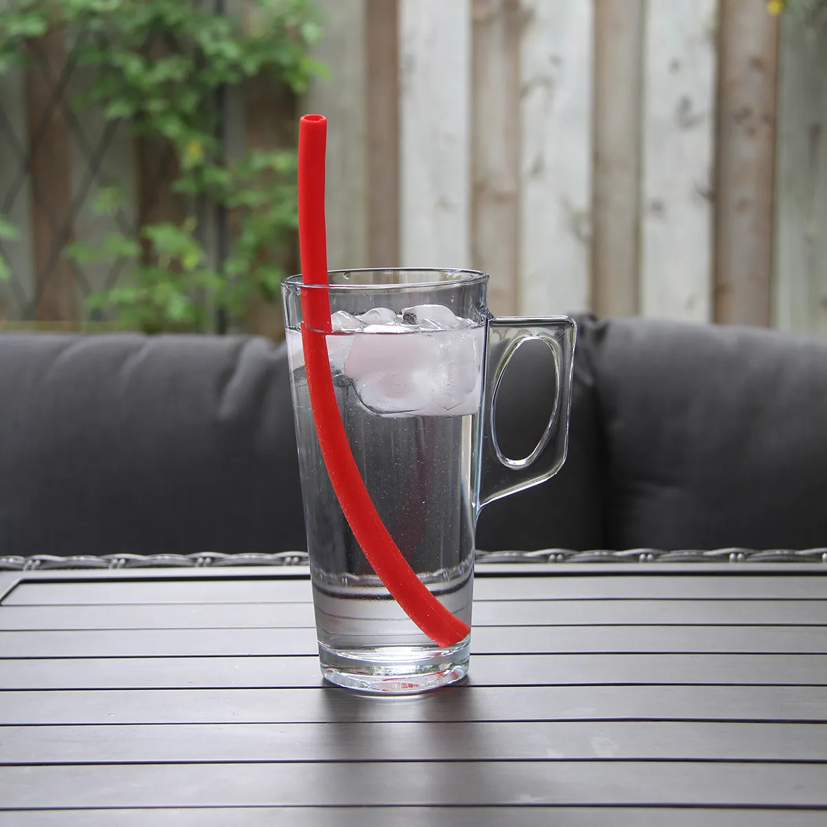 Silicone Straw Reusable Flexible Wide Mouth - 10 in Long - product view 10