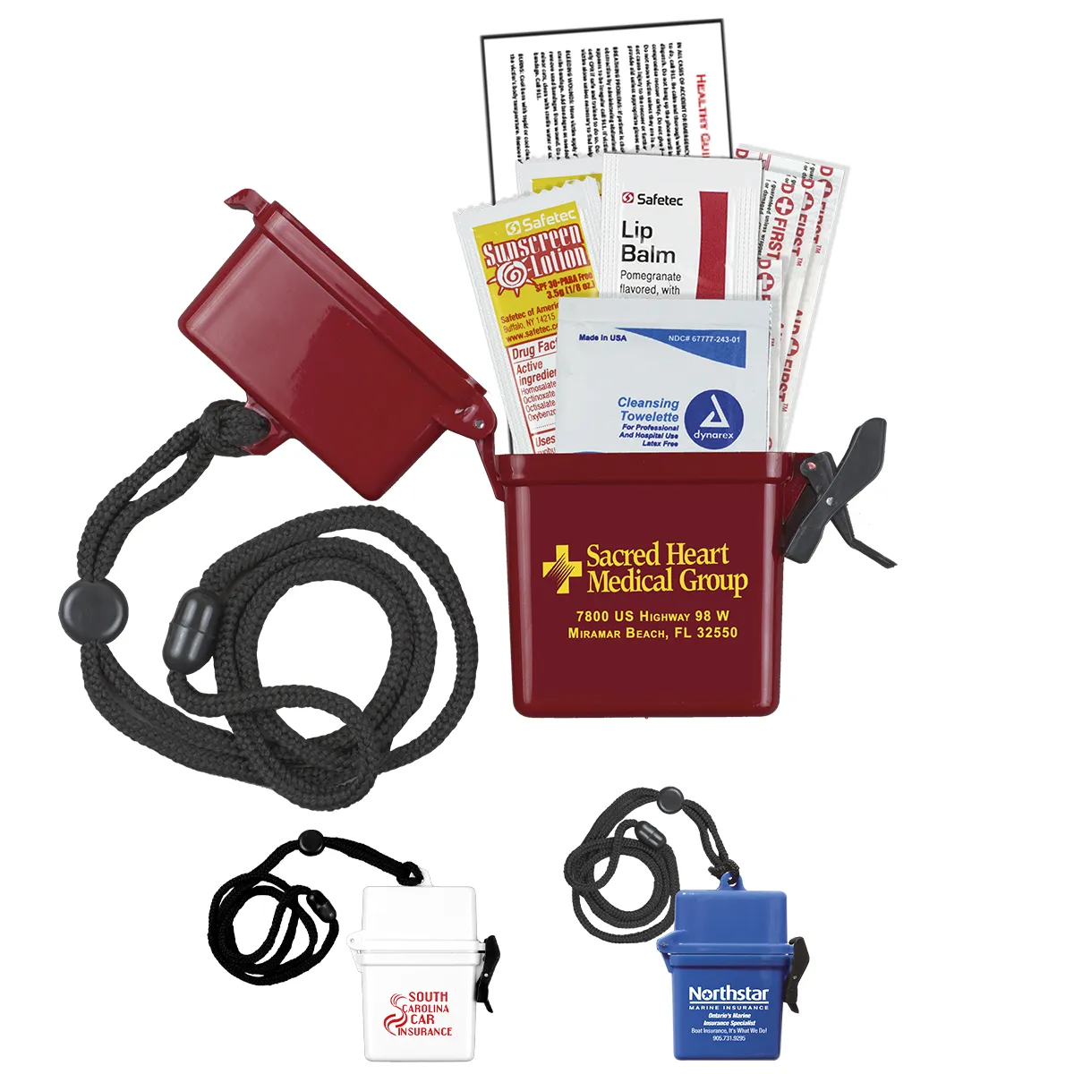 Sun Protection Kit Waterproof Container 8 Piece - 3.1 x 4.1 in