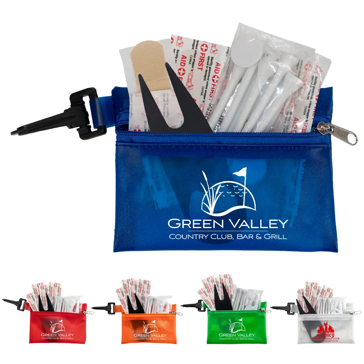 Golf Kit 13 Piece with Metal Divot Tool Opener - 4.9 x 3.5 in