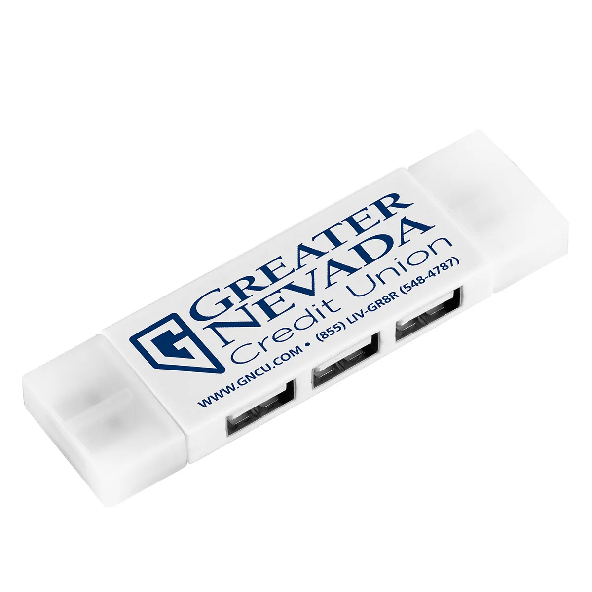 USB Hub 3 Port Mini with Type A Type C Adapter - 3.5 x 1 in - product view 7