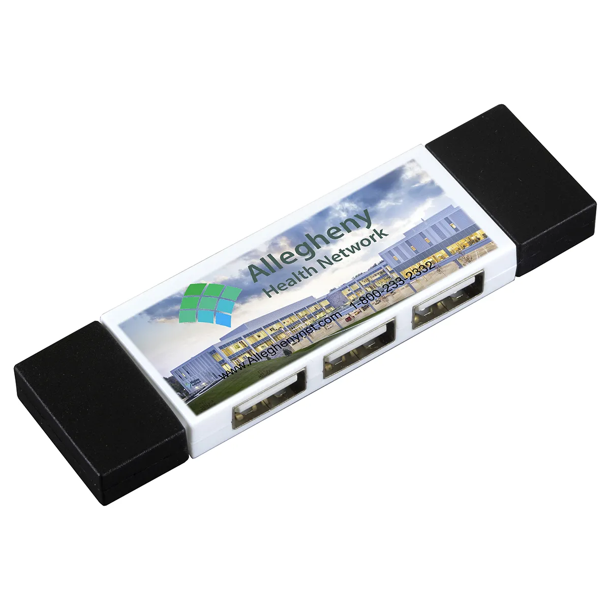 USB Hub 3 Port Mini with Type A Type C Adapter - 3.5 x 1 in - product view 10