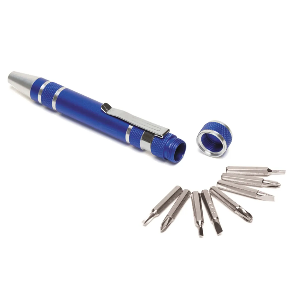 Screwdriver Tool Kit 8-Bit Aluminum Metal Clip - 4.25 x 0.5 in - product view 2